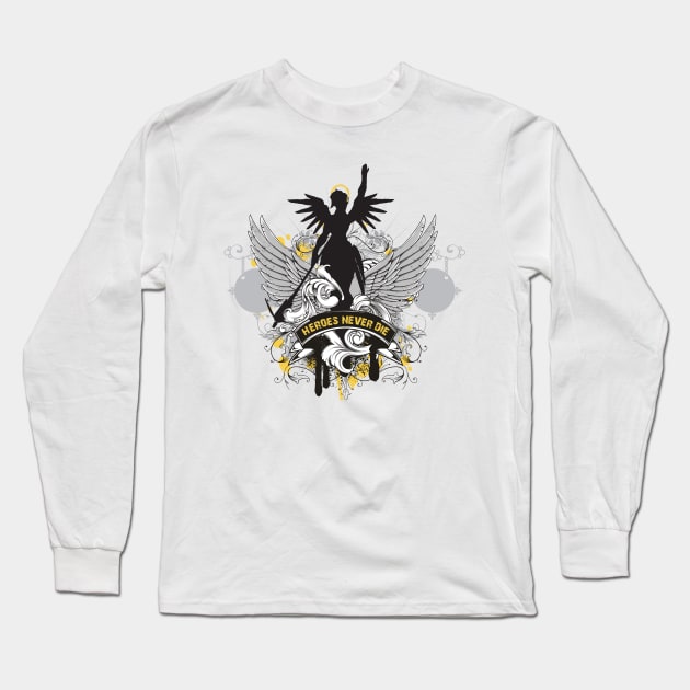 Healing Hero Long Sleeve T-Shirt by Digitalgarz